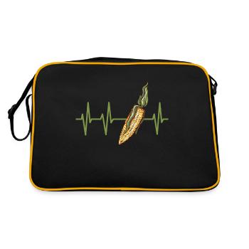 Corn - Retro Bag - black/gold - Back