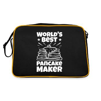 Cadeau de sirop d'érable Crêpes crêpes - Sac Retro - noir/or - Dos