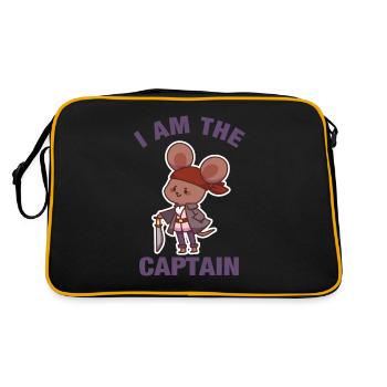 Mouse captain chief pirate robber kids - Retro Bag - black/gold - Back