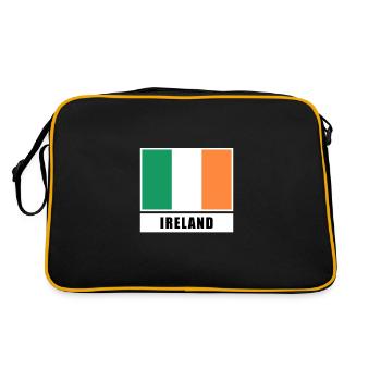 Irlande drapeau irlandais Drapeau - Sac Retro - noir/or - Dos