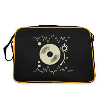 Battement de coeur du mixeur DJ - Sac Retro - noir/or - Dos