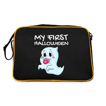Mon premier bébé d'Halloween - Sac Retro - noir/or - Dos