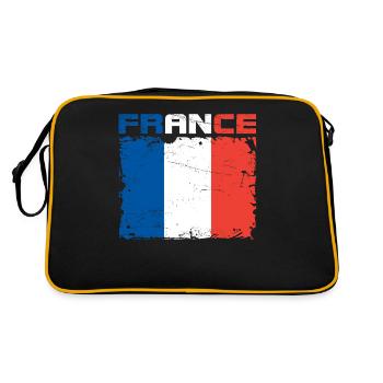 Drapeau france - Sac Retro - noir/or - Dos