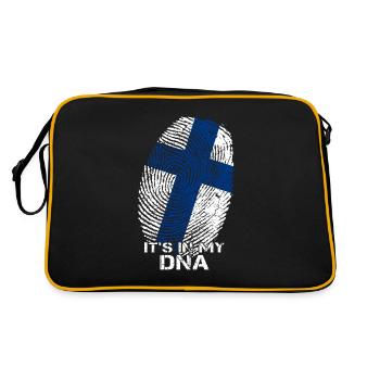 La Finlande est dans mon ADN - Sac Retro - noir/or - Dos