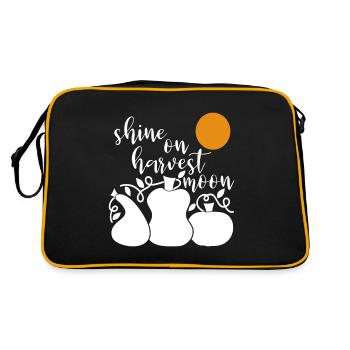 Shine on harvest moon - Retro Bag - black/gold - Back