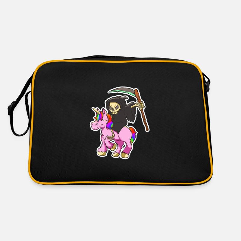 Cadeau Licorne et Grim Reaper Sac Retro