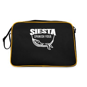 Spain Spanish Nap Joga Sleep Spanish Siesta - Retro Bag - black/gold - Back