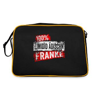 Franke Limidid Ädischn Fränkisch Unterfranken Lust - Sac Retro - noir/or - Dos