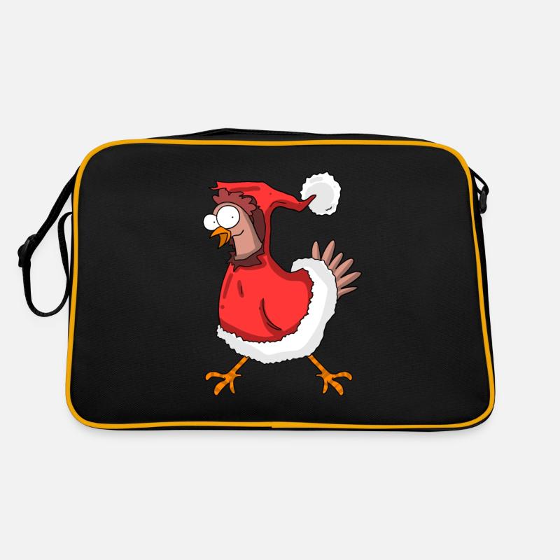 Christmas chicken Retro Bag