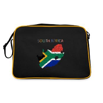 South Africa - Art Design - Retro Bag - black/gold - Back