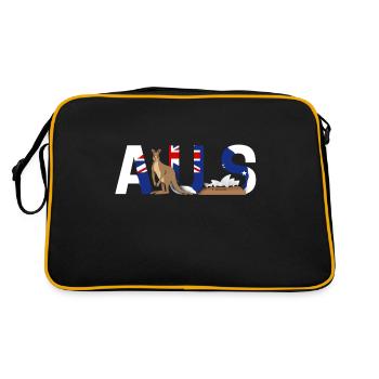 Australie - Sac Retro - noir/or - Dos