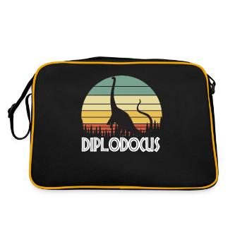Diplodocus - Retro Bag - black/gold - Back
