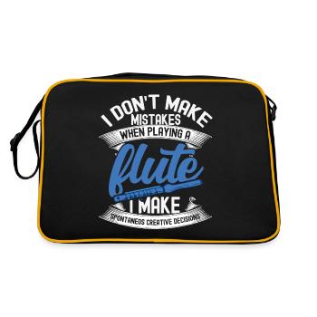 Flûtiste Perfect Flute Aerophone Gift Flute - Sac Retro - noir/or - Dos