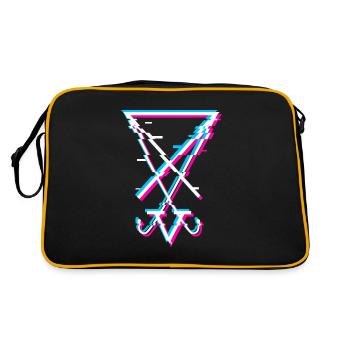 Sigil of Lucifer Esthétique Goth Satanist Gift - Sac Retro - noir/or - Dos
