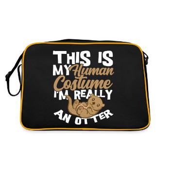loutre - Sac Retro - noir/or - Dos