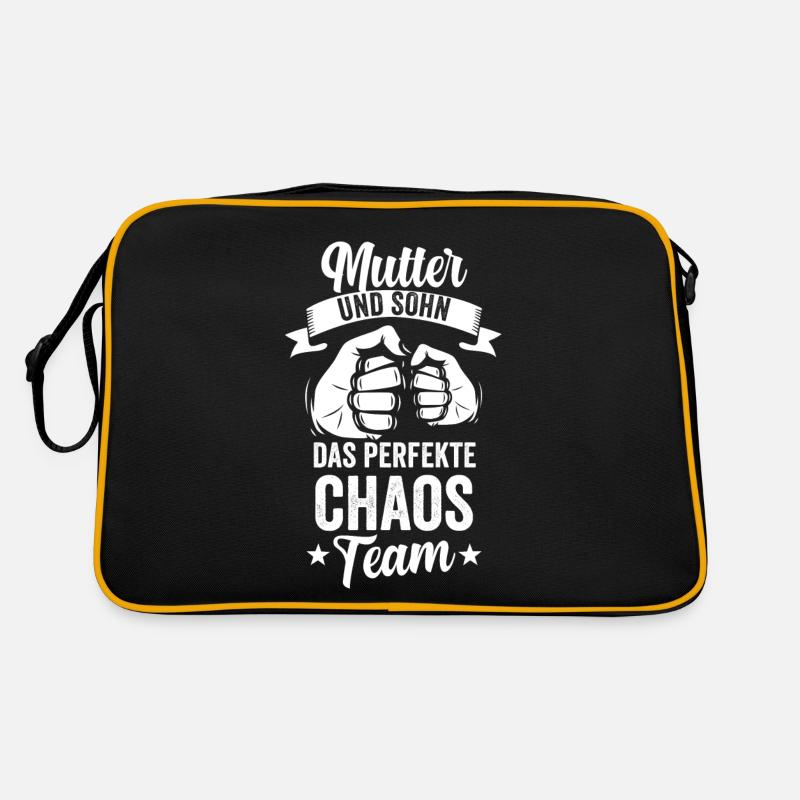 Mutter & Sohn Mama Muttertag Geschenk Retro Tasche