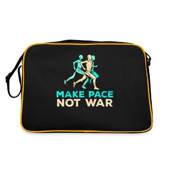 Jogger drôle de coureur en cours d'exécution disant cadeau - Sac Retro - noir/or - Dos
