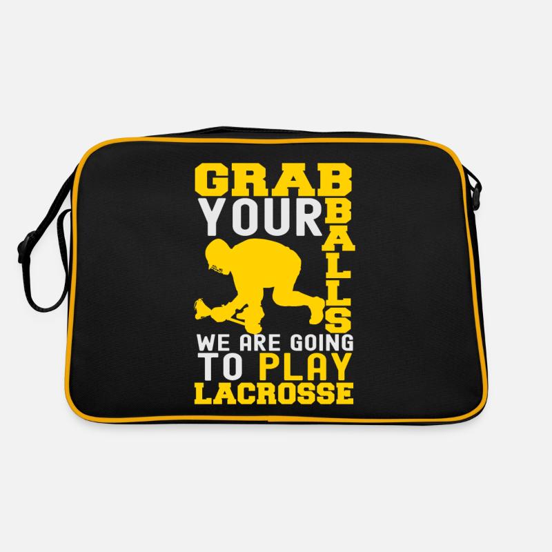 lacrosse - Borsa retrò - nero/oro
