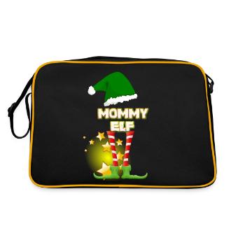 Elfe Elfe Elfe, Drôle de Noël drôle de Noël - Sac Retro - noir/or - Dos