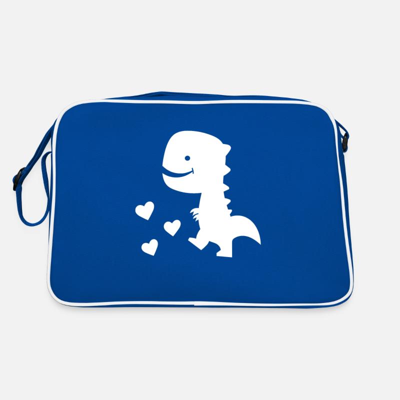 Dinosaurier Herz Dino Valentinstag Geschenke Idee Retro Tasche