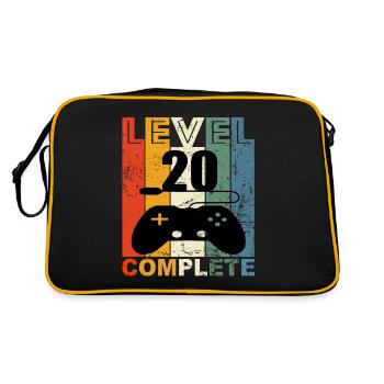 20th birthday - Retro Bag - black/gold - Back