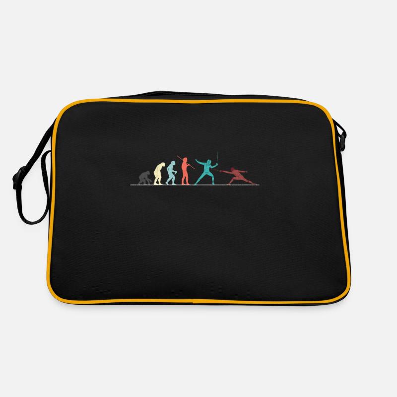 Fechten Fechter Geschenk Retro Tasche