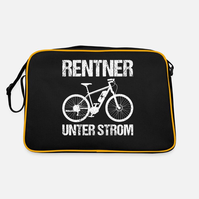 Rentner E-Bike Spruch Retro Tasche