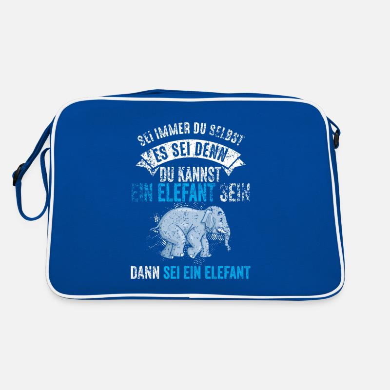 Elefanten Mama Mutter Muttertag Dickhäuter Geschen Retro Tasche