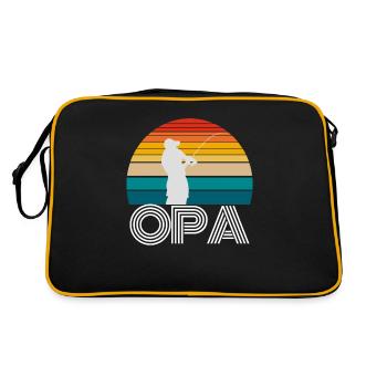 Cadeaux de pêche pour OPA - Sac Retro - noir/or - Dos
