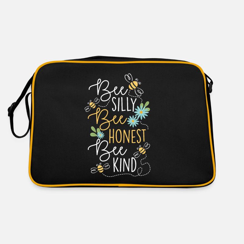 Bee Silly Bee Honest Bee Child Beekeeper Honey Bee Retro Bag