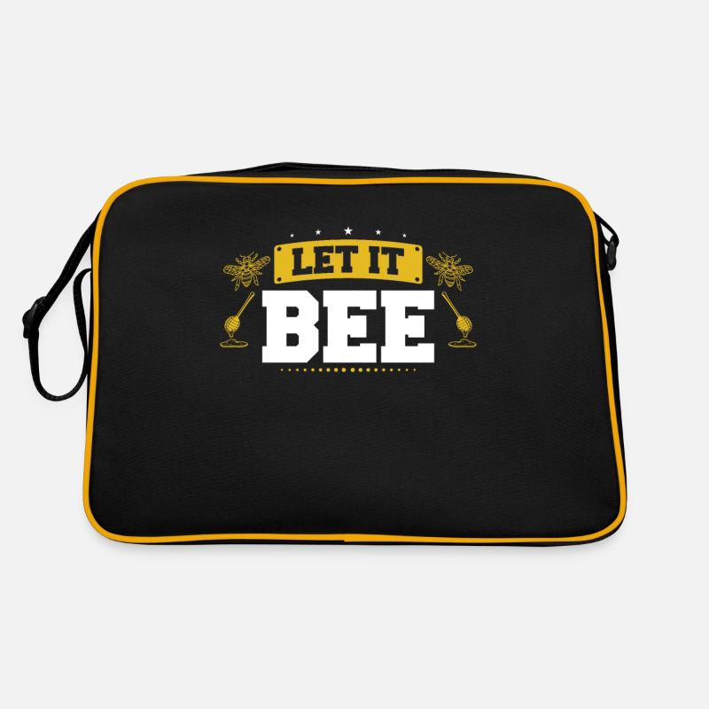 Let It Bee Beekeeper Honey Bee Pun Retro Tasche