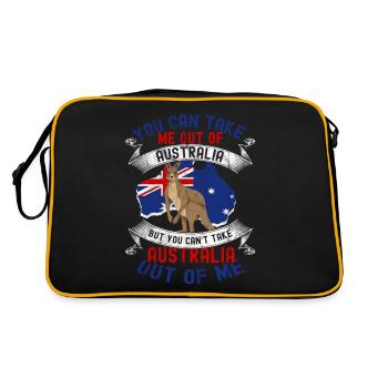 Australie - Sac Retro - noir/or - Dos