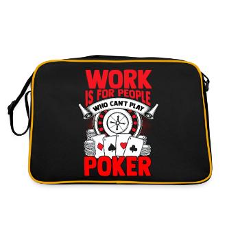 poker - Retro Bag - black/gold - Back