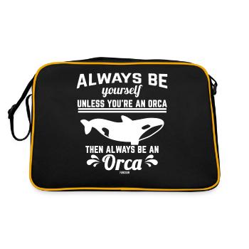 killer whale - Retro Bag - black/gold - Back