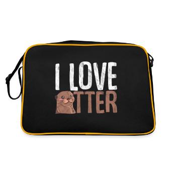 loutre - Sac Retro - noir/or - Dos