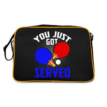 Ping-pong - Retro Bag - black/gold - Back
