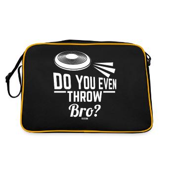 Ultimate Discgolf Frisbee Disc - Retro Bag - black/gold - Back
