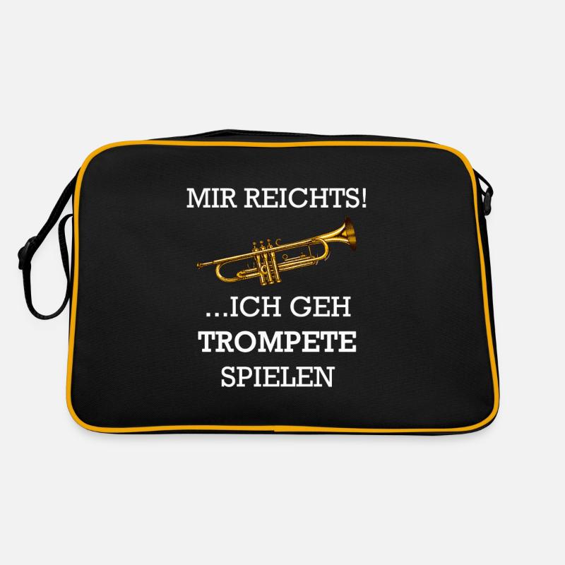 Trompete Spruch Retro Tasche