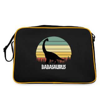 BABASAURUS BABA SAURUS BABA DINOSAURE - Sac Retro - noir/or - Dos