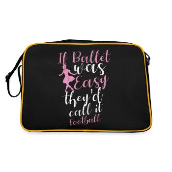 Ballet Filles Danse Ballerine Ballet Chaussures - Sac Retro - noir/or - Dos