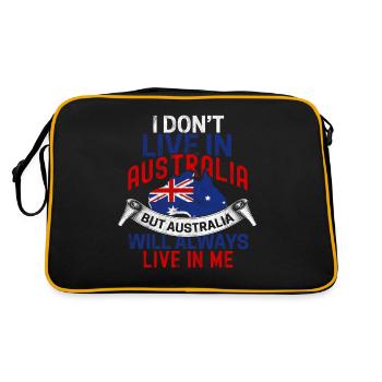 Australie - Sac Retro - noir/or - Dos