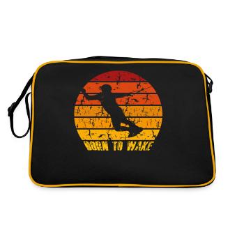 Wakeboarding ski nautique wake board - Sac Retro - noir/or - Dos