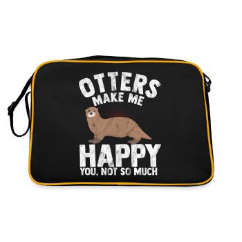 loutre - Sac Retro - noir/or - Dos