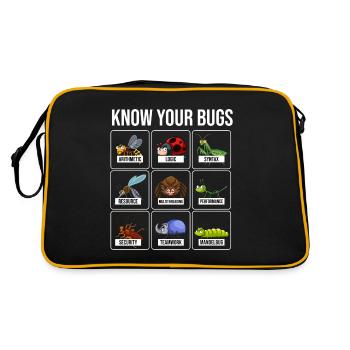 Got A New Error Progress Programmierer Coding - Retro Tasche - Schwarz/Gold - Hinten