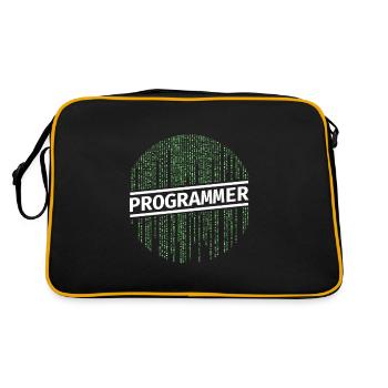 Programmer programmer coding - Retro Bag - black/gold - Back
