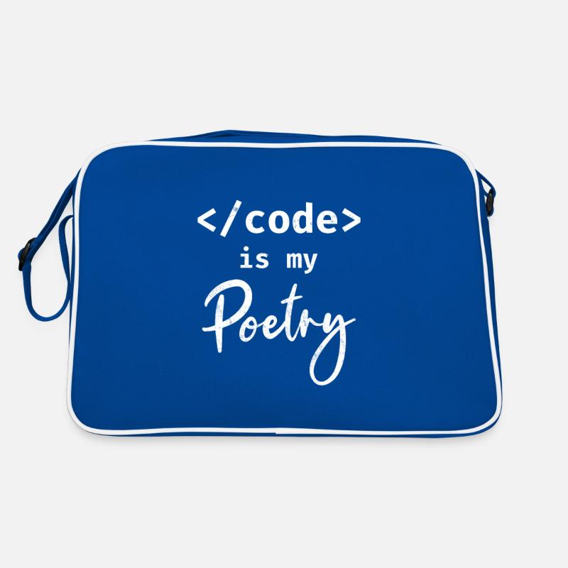 Code Is My Poetry Programmierer Coding Retro Tasche