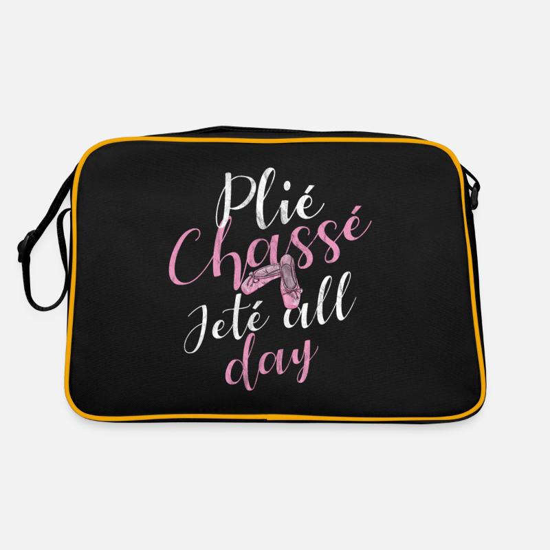 Ballett - Retro Tasche - Schwarz/Gold
