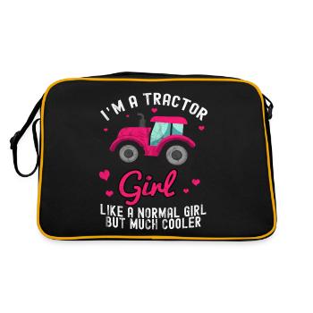 Tracteur Trekker Farmer Farmer Field Harvest Girl - Sac Retro - noir/or - Dos