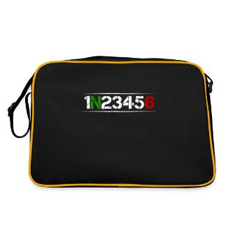 Motorcycle Gear Shift 1N23456 Gear Shift Transmission - Retro Bag - black/gold - Back