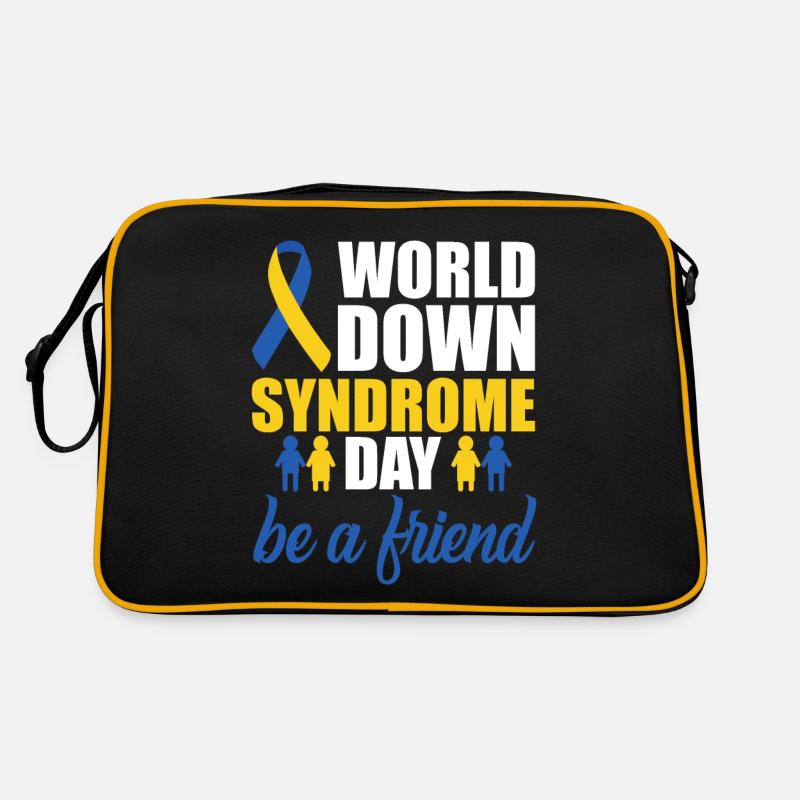 World Down Syndrome Day Gift Be a Friend World Retro Bag